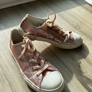 Converse Allstar Junior 4 Chuck Taylor All Star Dust Pink Lace Up Sneaker Shoes